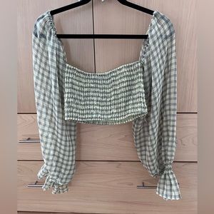 Nasty gal long sleeve crop top